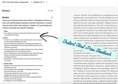 Get grades and feedback