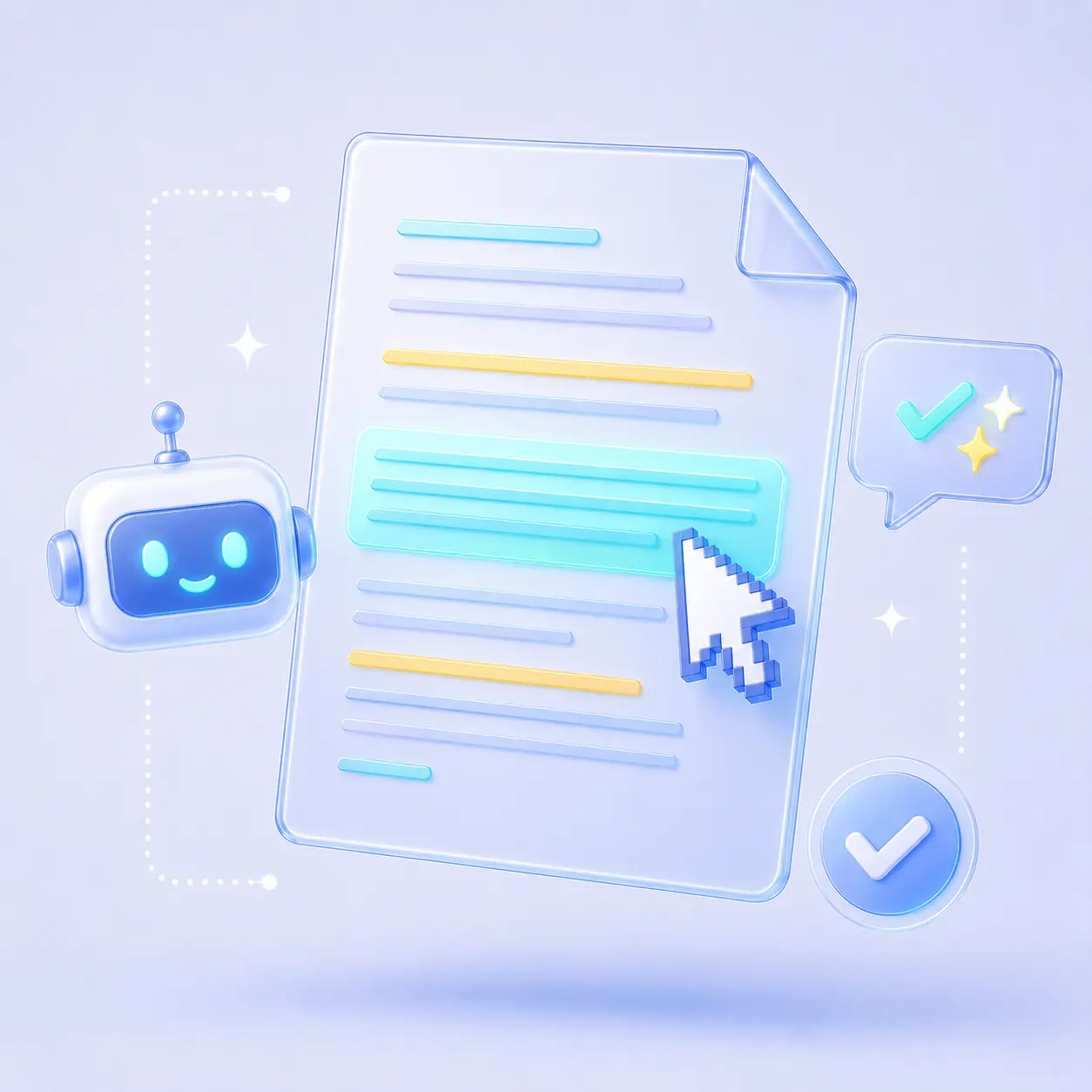 An AI assistant reviewing an essay for AI-generated writing