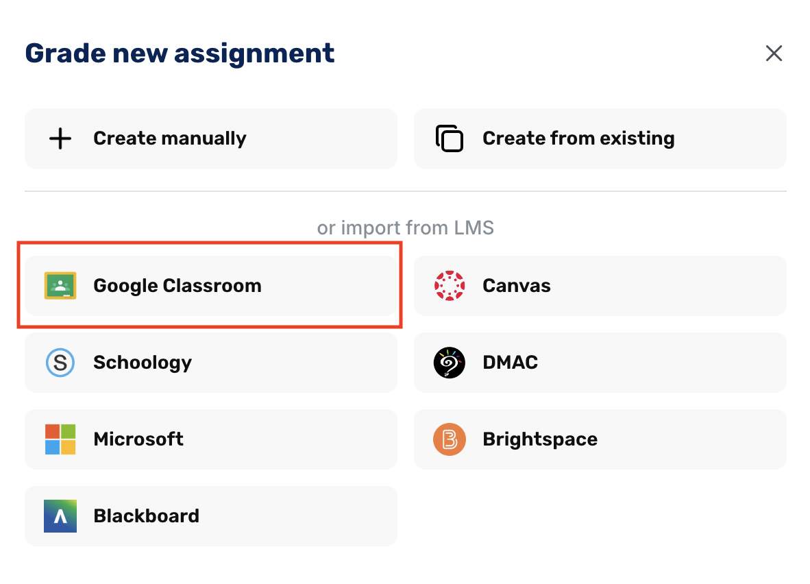Grade New Assignment
