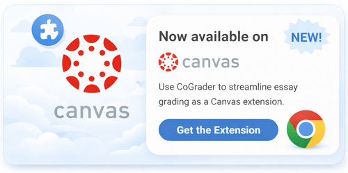 CoGrader Canvas extension banner